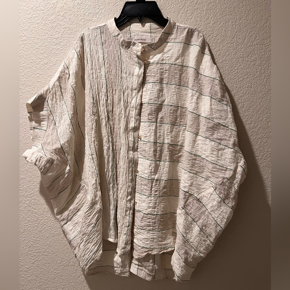 HUMANOID blouse Italian yarn large